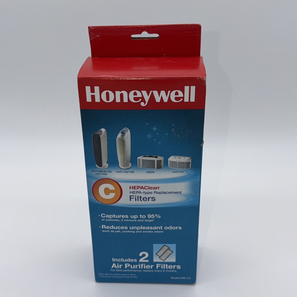 Honeywell HRF-C2 HEPAclean Type C Air Purifier Replacement Filters 2 Pack NEW